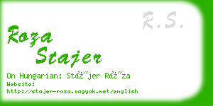 roza stajer business card